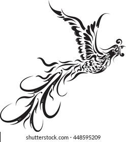 floral phoenix / Based on southeast Asia design
