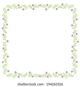 Floral picture border