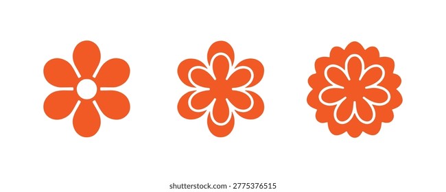 Floral pie chart graphic with balanced sections. Round EPS infographic layout for business, education, and data representation.