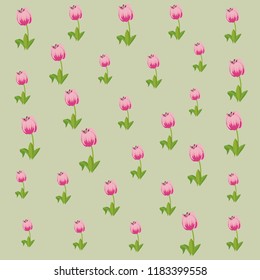 Floral pink background