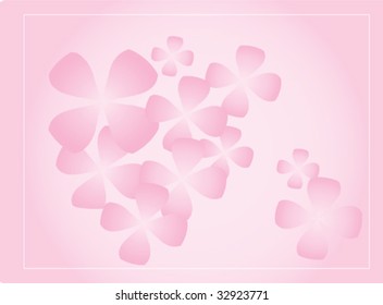Floral pink background