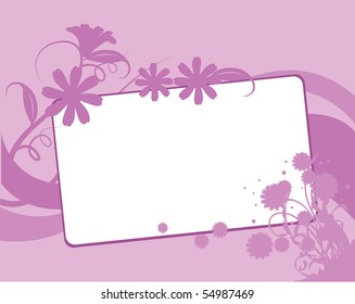 floral pink background
