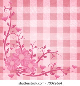 Floral pink background for mother's day