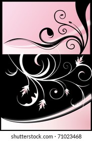 Floral pink border
