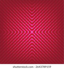 Floral in pink and red glowing, abstract backgroun pattern.