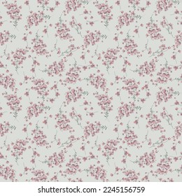 floral pink spring summer leaf pattern