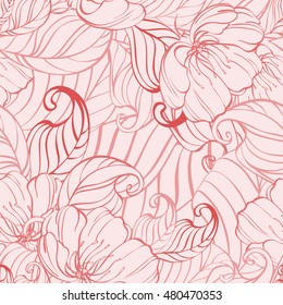 Floral pink texture