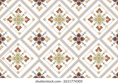 Floral pixel pattern, beautiful pixel pattern, art pixel-pattern, 