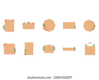 Floral Planner Note Element Set