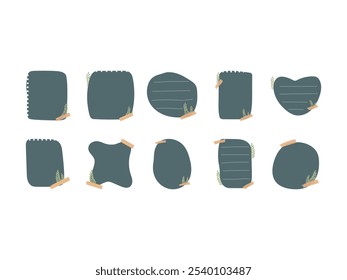 Floral Planner Notes Element Set