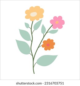 Floral plant element for beautiful design