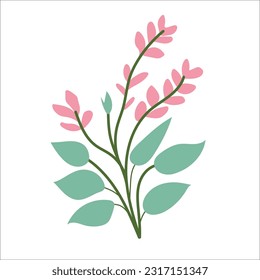 Floral plant element for beautiful design
