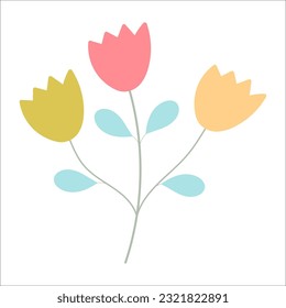 Floral plant element for beautiful design