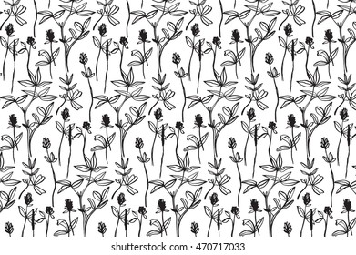 floral plant pattern