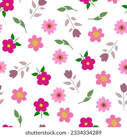 Floral plant seamless pattern for beautiful design.