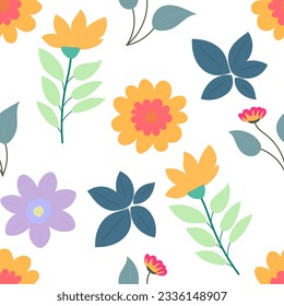 Floral plant seamless pattern for beautiful design.