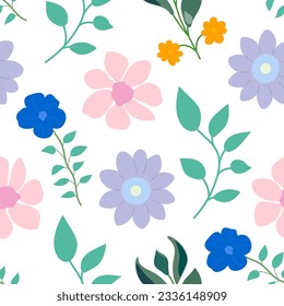 Floral plant seamless pattern for beautiful design.