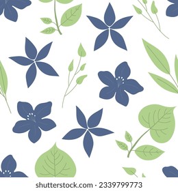 Floral plant seamless pattern for beautiful design.