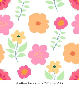 Floral plant seamless pattern for beautiful design.