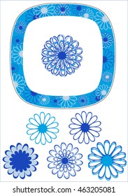 floral plate