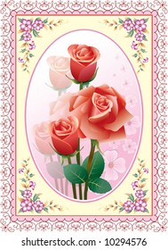 floral postcard