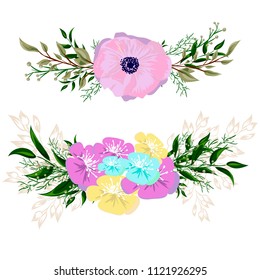 Floral poster, invite. Vector decorative greeting card or invitation design background. sheets. The concept of wedding ornament.