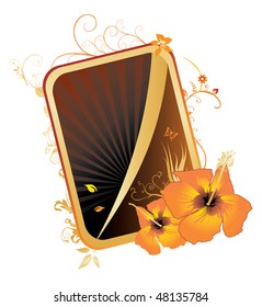floral poster vector illustration