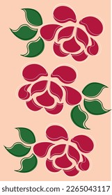 icono de logotipo vectorial de ilustración de impresión floral 
