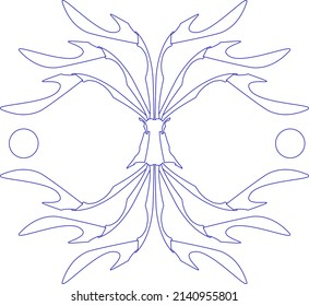 Floral print pattern for tree