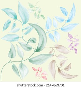 floral print pattern vector template