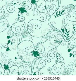 Floral print seamless background