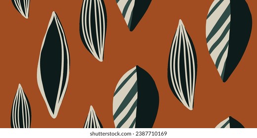 Floral print. Seamless pattern. Hand drawn style. Collage contemporary print. Fashionable template for design.
