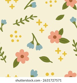 Floral Print. Summer print with flowers