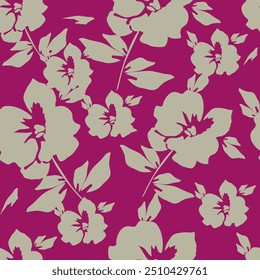 Impressão floral. Vetor vintage ilustração flores, folhas, quadro, padrão para fundo, fundo. Moderno padrão sem emenda. Modelo na moda para convites de design ou casamento