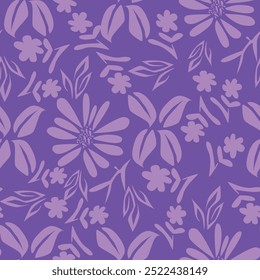 Floral print. Vector vintage illustration flowers, leaves, frame, pattern for background, background. Modern seamless pattern. Fashionable template for design or wedding invitations