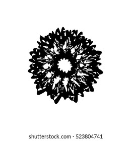 Floral psychedelic pattern