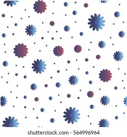 Floral purple flowers abstract pattern background