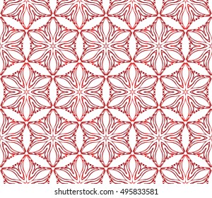 floral red gradient seamless pattern. vector. interior decoration, wallpaper, presentation, fashion design