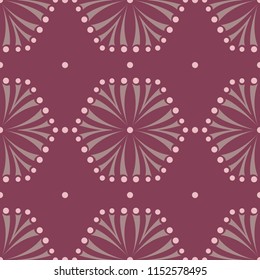 Floral red seamless background. Pattern for wallpapers, textile and fabrics
