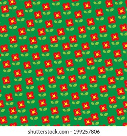 Floral red seamless pattern. Fine texture with flowers red