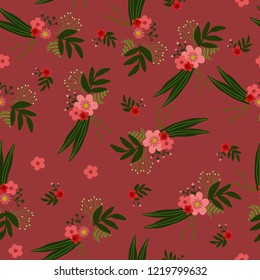 Floral repeat pattern. Great for fabric,paper,wrap,t-shirt,textile, poster, card, scrapbooking, birthday and party invitation, wallpaper or background.