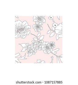 FLORAL REPEAT PRINT (PASTELS)