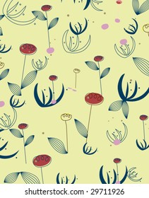 floral repeated pattern design