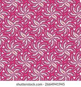 Floral wiederholende Muster strukturiert geometrisch bunten Hintergrund Vektor rosa und rot von bunten Blumen moderne einfache Tapete, Fliese, Tapete, Stoff, Textil, Karten, Abdeckungen, Banner, Branding .