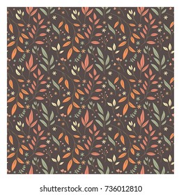 Floral retro background pattern