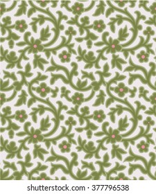 Floral retro background seamless pattern