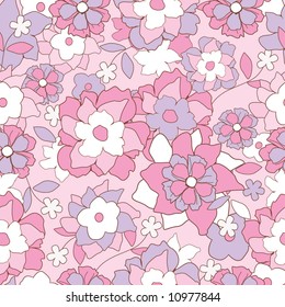 floral retro pattern