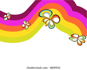 floral retro pattern