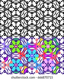 Floral retro vector background