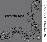 floral retro vector flower design background
